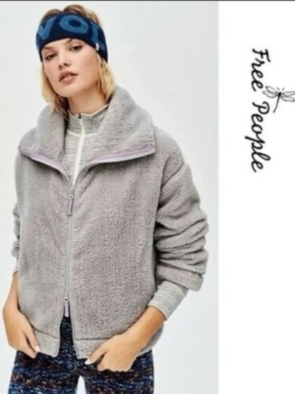 Free People Movement Dazed Plush Full Zip Jacket